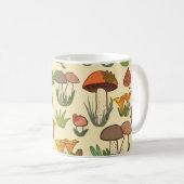 Pilzmuster.  kaffeetasse (VorderseiteRechts)