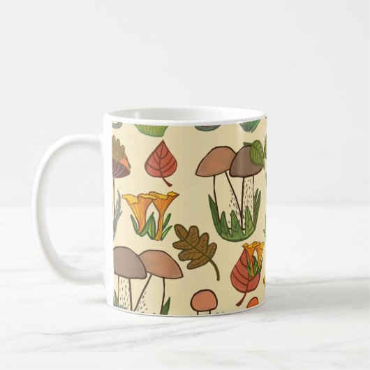 Pilzmuster.  kaffeetasse (Links)