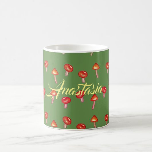 Pilzmuster-Kunst individuell gestaltete Tasse (Mittel)