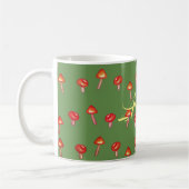Pilzmuster-Kunst individuell gestaltete Tasse (Links)