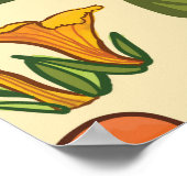 Pilzmuster. Poster (Ecke)