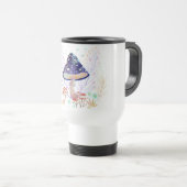 Pilzmuster Reisebecher (VorderseiteRechts)