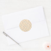 Pilzmuster Runder Aufkleber (Umschlag)