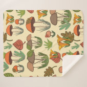 Pilzmuster. sherpadecke (Vorderseite (Horizontal))