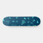 Pilzmuster Skateboard (Horizontal)