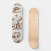 Pilzmuster Skateboard (Vorderseite)