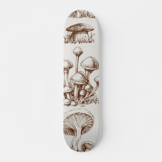 Pilzmuster Skateboard (Vorne)