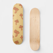 Pilzmuster Skateboard (Vorderseite)