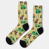 Pilzmuster Socken (Linkes Detail)