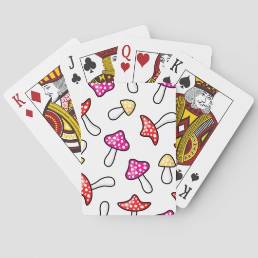 Pilzmuster Spielkarten (Rückseite)