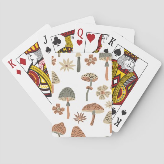 Pilzmuster Spielkarten (Rückseite)