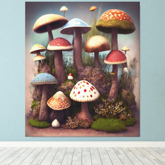 Pilzoase Leinwanddruck (Insitu (Holzboden))