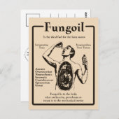 Pilzölwerbung - Postkarte (Vorne/Hinten)