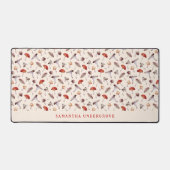 Pilzpflanzenmuster Schreibtischunterlage (Vorderseite)