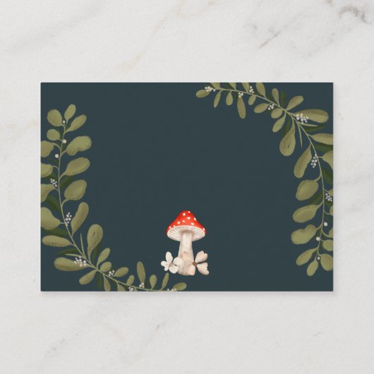 Pilzpilz-Blütendusche-Windeln-Tombola Begleitkarte (Rückseite)