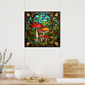 Pilzplakat Poster (Küche)