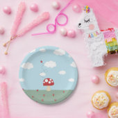 Pilzplatte Pappteller (Party)