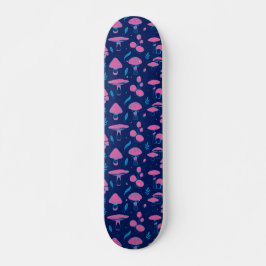 Pilzrosa und blau skateboard