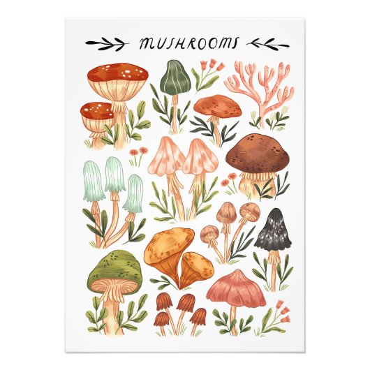 Pilzsaal-Stil Fotodruck (Vorne)