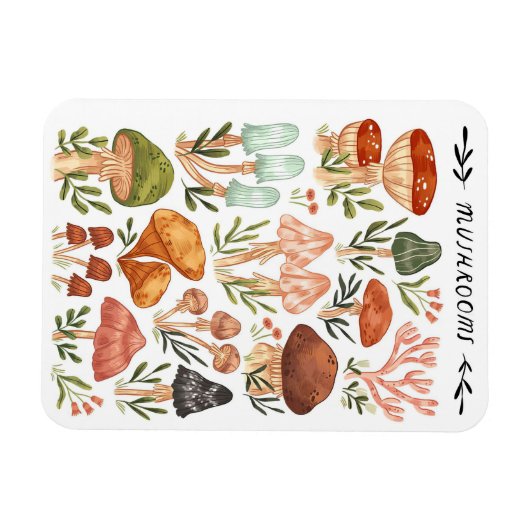 Pilzsaal-Stil Magnet (Horizontal)