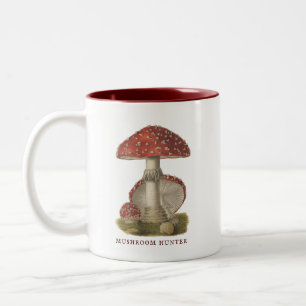 Pilzsammler Vintage Magic Shroom  Zweifarbige Tasse