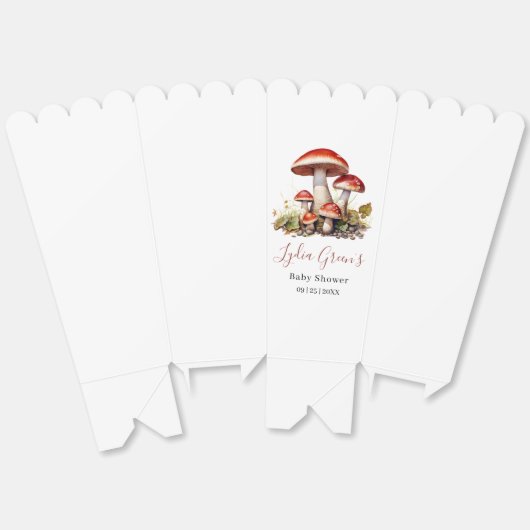 Pilzsäulendusche einladen, Fall Gender-Neutral Geschenkschachtel (Ungeklappt)