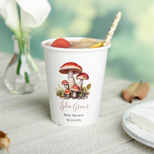 Pilzsäulendusche einladen, Fall Gender-Neutral Pappbecher (In Situ)