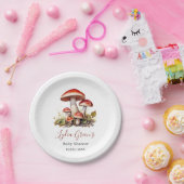 Pilzsäulendusche einladen, Fall Gender-Neutral Pappteller (Party)