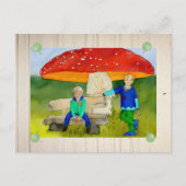 Pilzschirm Postkarte (Vorderseite)