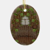 Pilzschmuck und Fee Keramik Ornament (Hinten)
