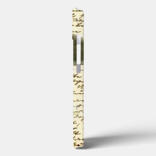 Pilzskizze verblassten Text bedrückt boho Case-Mate iPhone Hülle (Rückseite / Links)