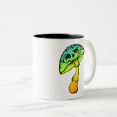 Pilzskull Zwei-Tone-Tasse Zweifarbige Tasse (VorderseiteRechts)