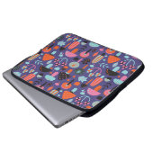 Pilzsorte: Vintage Illustration Laptopschutzhülle (Vorne Knopf)