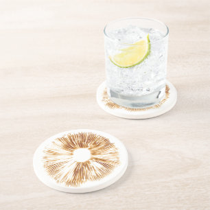 Pilzspore-Druck-Untersetzer Sandstein Untersetzer