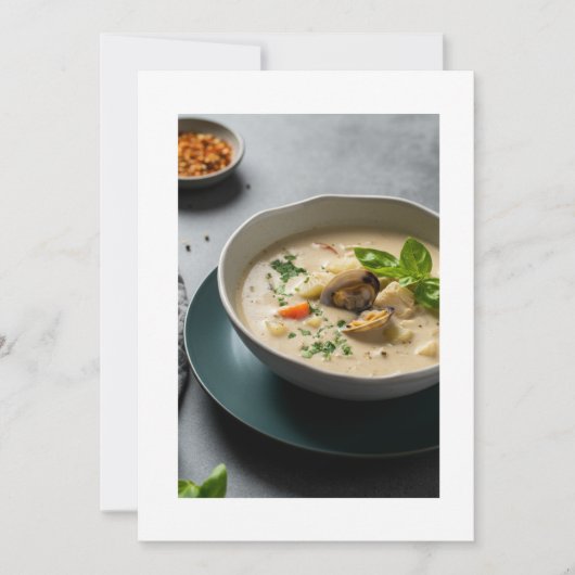 Pilzsuppe Einladung (Vorderseite)