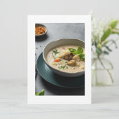 Pilzsuppe Einladung (Stehend Vorderseite)