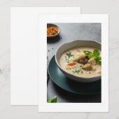 Pilzsuppe Einladung (Vorne/Hinten)