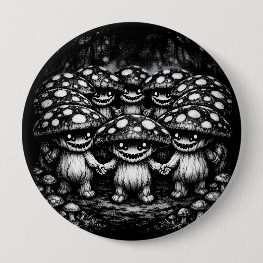 Pilzvolk • Waldkreaturen von BurnsInHell Button (Vorderseite)