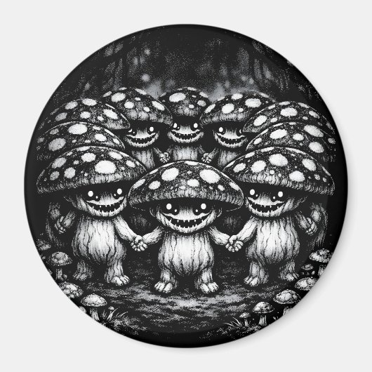 Pilzvolk •  Waldkreaturen von BurnsInHell Magnet (Vorne)