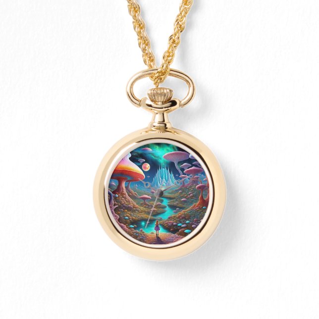 Pilzwald Armbanduhr (Vorderseite)