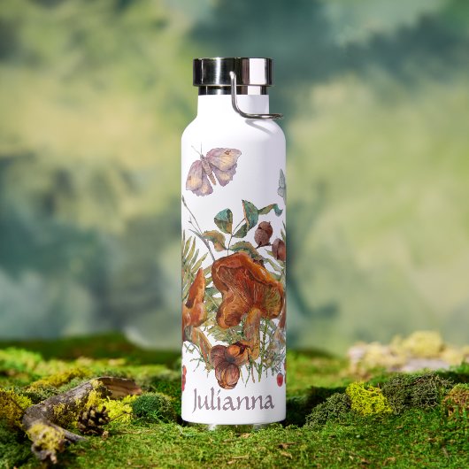 Pilzwald Botanische Wasserflasche Trinkflasche (Außenbereich)