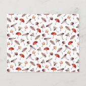 Pilzwald-Brautparty Rezept-Karte (Rückseite)