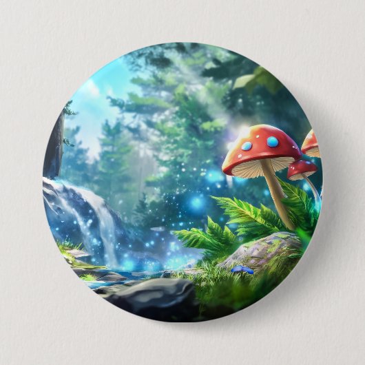 Pilzwald Button (Vorderseite)