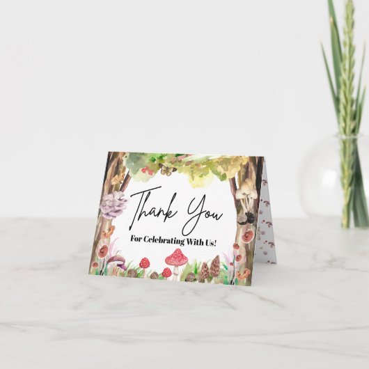 Pilzwald Dankeskarte (Vorderseite)