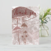 Pilzwald Dankeskarte (Stehend Vorderseite)