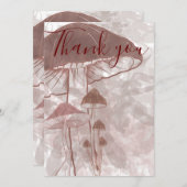 Pilzwald Dankeskarte (Vorne/Hinten)