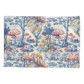 Pilzwald in Toile De Jouy Kissenbezug (Rückseite)