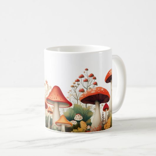 Pilzwald Kaffeetasse (VorderseiteRechts)