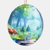 Pilzwald Keramik Ornament (Links)