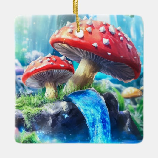 Pilzwald Keramikornament (Vorderseite)